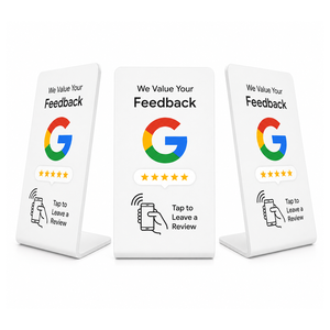 Support NFC RFID étanche pour avis Google, carte personnalisée avec code QR, évaluation et retour d'expérience pour restaurants, salons, hôtels - Product Image 1