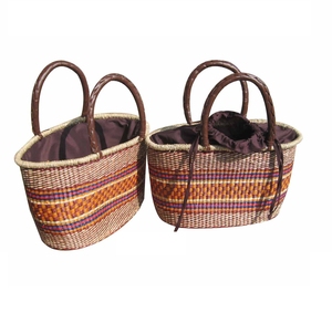 กระเป๋าหญ้าทะเลแท้จากเวียดนามออกแบบมาสำหรับคอลเลกชันฤดูร้อนชุดรีสอร์ทและชุดบูติกชายฝั่งทะเลสินค้าต่างประเทศ - Product Image 3