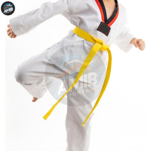 High Quality OEM Custom Made <b>Karate</b> Belts with Custom Logo 100% Cotton Breathable Unisex Wholesale - Product Image 4