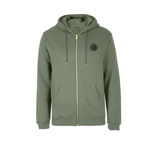 Sudaderas con Capucha de Alta Calidad para Hombre, Colección de Invierno, de Algodón y Poliéster, con Cremallera, Bordadas, Impermeables, Transpirables, con Patrón Sólido - Product Image 1