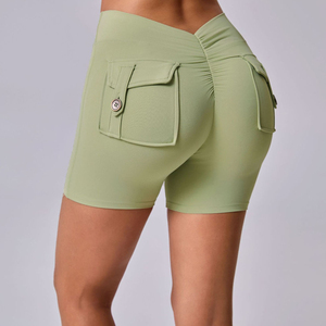 Servicio OEM: Shorts de Yoga Transpirables sin Costuras de Cintura Media para Entrenamiento, Personalizables para Distribuidores Mayoristas Globales - Product Image 2