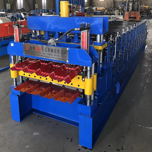 Machine de formage de tôles de toiture Q en tuiles émaillées haute performance 800, avec boîte de vitesses, moteur, roulement et composants essentiels PLC - Product Image 6
