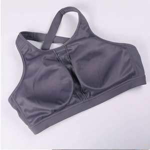 Custom Style Four-Way <b>Stretch</b> Breathable High Support Seamless Bow Crisscross Straps Scoop Neck Women's Sport <b>Bra</b> for Gym - Product Image 6