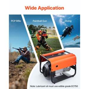 Compresor de Aire para Tanque de Buceo de 4500PSI/30Mpa, Doble Cilindro, Parada Automática, Sistema de Enfriamiento por Ventilador Externo, Modelo de Aire para Buceo PCP - Product Image 6