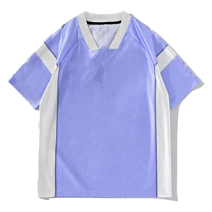 Maillot de football sublimé à col en V, manches courtes, séchage rapide, polyester, unisexe adulte, vêtements de sport toutes saisons, coupe classique - Product Image 3