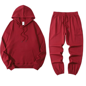 Conjunto Deportivo Informal con Capucha de Forro Polar 100% Algodón, Estampado, Sólido, Ligero, Uniforme Deportivo, Conjunto para Correr, Marca Privada, Venta al por Mayor - Product Image 2