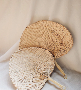 Beautiful Handcrafted Eco-Friendly Painted Seagrass Bamboo Hand <b>Fan</b> <b>Wall</b> <b>Decor</b> Customizable Size Home <b>Decor</b> - Product Image 1