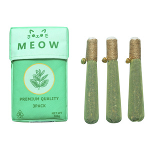 Jouet à mâcher interactif écologique pour chat, bâtonnet de mastication au menthol, nettoyage buccal quotidien, sac de jouets en peluche - Product Image 1