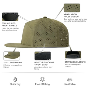 Gorras y Sombreros Snapback de Algodón Personalizados, Compre Gorras Snapback para Hombre y Mujer, Sombrero Snapback Clásico - Product Image 3