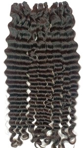 Deep Wave Indian Hair Remy Hair Extensions Loose Wave Pre-Looped Style 100gm - Product Image 2