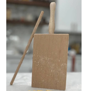 Wooden <b>Pasta</b> Gnocchi Board With Handle And Roller Handcrafted Wooden Crafts kitchen Gadget <b>Pasta</b> tool - Product Image 1