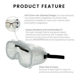 CE certified over the glasses impact-resistant eye safety goggles for protects against food particles - Product Image 2