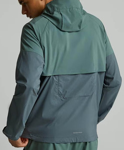 Ensemble coupe-vent léger et respirant pour homme avec short assorti, style urbain, 100 % polyester, résistant à l'eau et séchage rapide - Product Image 6