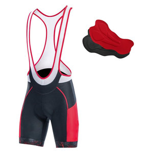 Lightweight Moisture Wicking Spandex/Polyester Mesh Panel Men's <b>Cycling</b> Bib <b>Shorts</b> Shock Absorbing <b>Pad</b> High Quality for Bike - Product Image 1