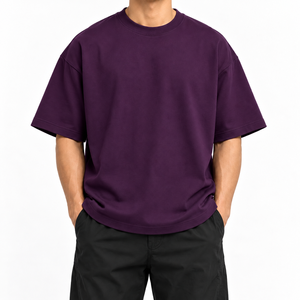 <b>Navy</b> <b>Blue</b> T-<b>Shirt</b> High Quality 100% cotton <b>Men's</b> Oversized With custom Logo Print Short Sleeve O-Neck Casual Jersey - Product Image 3