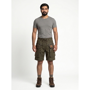 Premium Custom <b>Men's</b> Modular Waxed Canvas Hiking <b>Shorts</b> Oversized Streetwear Cargo Utility Techwear Pants OEM Factory Sialkot - Product Image 1