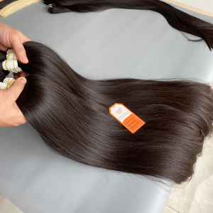 Cutícula Virgen sin procesar, cabello humano vietnamita, Natural, negro, venta al por mayor - Product Image 5