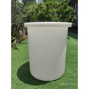 White 20 Litre <b>Plastic</b> Storage Container <b>with</b> <b>Lid</b> Round Organizer <b>Bin</b> for Home Shed Garage - Product Image 3