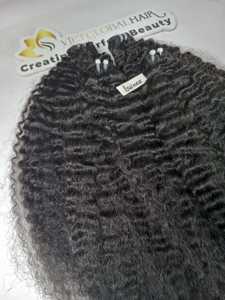 Produit de vente chaud 2024 paquets bruts bouclés birmans extensions de cheveux humains donneur de cheveux vietnamien - Product Image 3