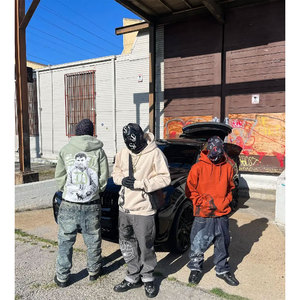 Sudaderas SDL con diamantes, estilo hip hop, personalizadas, transpirables, para invierno, negras, 500 gsm, fabricantes, 100% algodón, sudaderas para hombre - Product Image 6