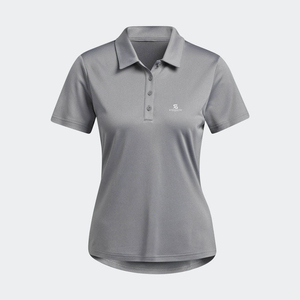 Polo transpirable de algodón para mujer, diseño liso, manga corta, tejido, informal, con botones, para verano 2026 - Product Image 3