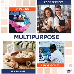 Pack 50 monouso nero Bouffant reti per capelli elastico bordo maglia 1/8 elasticizzato in Nylon copri infermieri per le donne/gli uomini per la pulizia - Product Image 3