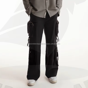 กางเกงจ็อกเกอร์ผู้ชายผ้าโพลีเอสเตอร์/คอตตอนสั่งทำขายส่ง พร้อมกระเป๋าหลายช่อง ทรงตรง สไตล์วินเทจ เป็นมิตรกับสิ่งแวดล้อม - Product Image 2