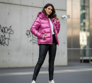 Nueva Chaqueta de Plumón de Pato Blanco para Invierno, con Cuello de Piel de Zorro Auténtica, Mangas Tejidas, Parka Corta para Mujer, Abrigo Cálido y Moderno con Piel Animal - Product Image 1