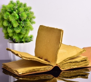 Handmade A5/A4 Spiral Journal Full Grain Genuine <b>Leather</b> Unlined Cotton Blank Pencil Painting Paper Hardbound Printed Hardcover - Product Image 5