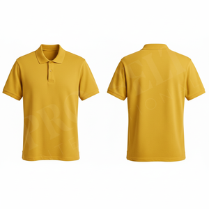 Polo personnalisé uni à manches courtes en mélange de coton respirant pour l'été, T-shirt décontracté, logo personnalisé, vente en gros - Product Image 3