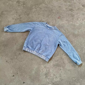 เสื้อสเวตเชิ้ตคอกลมโอเวอร์ไซส์สำหรับผู้ชาย LoyaltyHaiti สีน้ำเงิน ผ้าฝ้ายเฟรนช์เทอร์รี่ สวมใส่สบายๆ สำหรับฤดูใบไม้ร่วง - Product Image 6