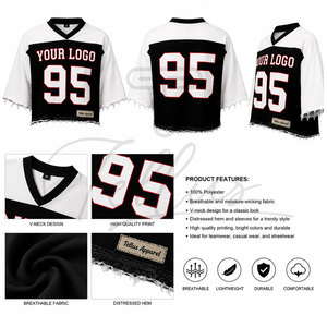 Nouvelle arrivée : maillot de football américain sur mesure, respirant, qualité supérieure, coupe courte pour femmes - Product Image 5