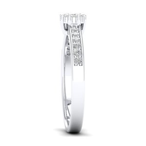 Bague de fiançailles REYES personnalisée en or massif 14 carats avec diamant de laboratoire taille ronde de 0,27 carat pour femme, bijou raffiné à porter au quotidien - Product Image 3