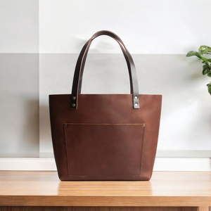 Conception haut de gamme à la mode en cuir véritable femmes sac fourre-tout marque bureau grand sac à main et sac à main Logo personnalisé produit OEM & FBA - Product Image 1