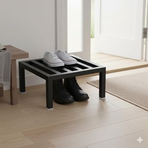 Support de présentation carré en métal pour plantes – Support moderne pour pots de fleurs - Product Image 3