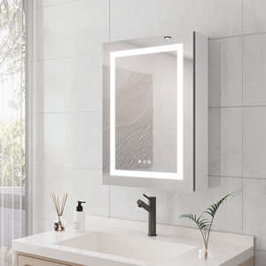 Armadietto a Specchio LED da Bagno da Parete 20 X 28 Pollici, Antiappannamento, Impermeabile, con 28 Luci LED - Product Image 6