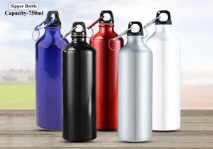 750ml Lightweight Stainless Steel <b>Sipper</b> <b>Bottle</b> Leak Proof with Carry Loop and Heat Preservation for Travel Gym Outdoor - Product Image 2