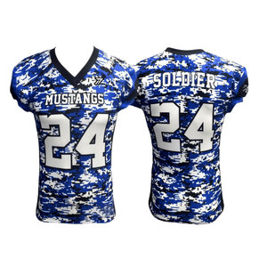 Practice American Football Jersey Men Youth Lightweight Durable Breathable Custom Team Logo Color OEM Wholesale Factory Direct - Product Image 3