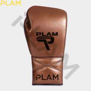 Guantes de boxeo profesionales de cuero vacuno con cordones para entrenamiento y combate. - Product Image 2