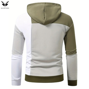 Sudadera con Capucha para Hombre, Estilo Casual, Color Sólido, Ligeramente Elástica, con Bolsillo Tipo Canguro y Cordón Ajustable - Product Image 3
