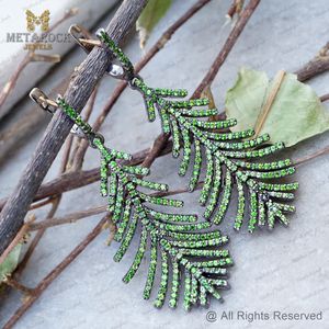 Pendientes de Plata 925 con Diopsido Cromado Oxidado y Cierre de Aro, Joyería Fina al por Mayor - Product Image 4