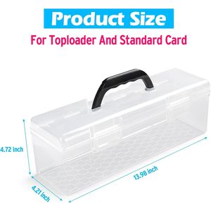 Caja de Almacenamiento de Plástico Grande para Tarjetas Coleccionables, Capacidad para 200 Tarjetas, para Colección y Almacenamiento de Tarjetas - Product Image 4