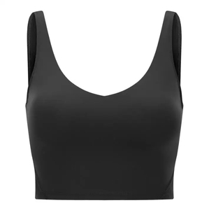 <b>Women's</b> Solid <b>Black</b> Scoop Neck Tank <b>Top</b> Sleeveless Sporty Basic <b>Crop</b> Vest Ribbed cotton tank <b>top</b> Slim fit sleeveless vest Casual - Product Image 1