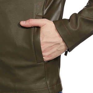 Veste de sport rétro en cuir imperméable et coupe-vent personnalisée, nouvelle veste de moto oversize pour hommes, streetwear - Product Image 6