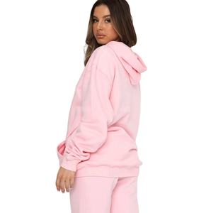 Custom Logo High Quality Women Fleece Hoodie With Draw Strings Women Casual <b>Clothing</b> Women's Hoodies & Sweatshirts - Product Image 2