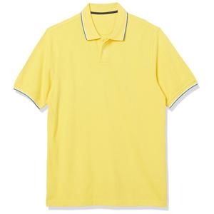 เสื้อโปโลผู้ชายพรีเมียมปี 2026 ผ้าฝ้ายเรียบง่าย สีเหลือง สกรีนโลโก้ได้ ขายส่งจากโรงงาน - Product Image 3