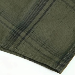Chemise en flanelle unisexe 2026 Moto 100% coton, intérieur thermique, coutures renforcées, finition brossée, col montant, respirante, marque privée - Product Image 5