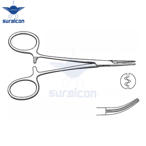 Pinzas Hemostáticas Mosquito de 12.5 cm (5 Pulgadas), Curvas, Atraumáticas, con Dientes Serrados, de Acero Inoxidable Premium, Pinzas Quirúrgicas Hemostáticas - Product Image 4