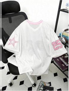 เสื้อฟุตบอลสีขาวรุ่น White Genius 25 Mesh พร้อมลายปักดาว เสื้อกีฬาแบบสวม ผ้าชนิด 100% โพลีเอสเตอร์ - Product Image 2