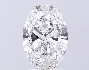 Diamant ovale 1,70 carat, couleur E, clarté VS2, pierre cultivée en laboratoire CVD, très bonne finition, idéal pour une magnifique bague de fiançailles. - Product Image 1